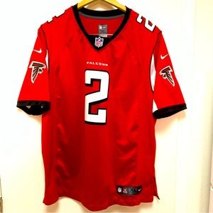 Nike On Field Matt Ryan Red NFL Falcons All Stitched Jersey Mens Sz XL